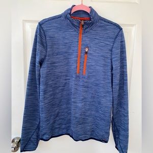 Prana Quarter Zip Ribbed Hoodie Size Small